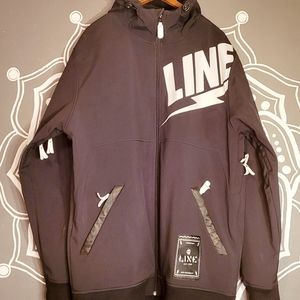 LINE Black Urban Style Extra Long Water Repellent Jacket XL